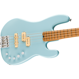 Charvel Pro-Mod San Dimas Bass PJ IV Caramelized Maple Fingerboard, Sonic Blue With Case