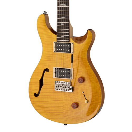 PRS Guitars SE Custom 22 Semi-Hollow Santana Yellow Electric Guitar
