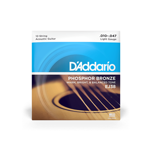 D'addario (acoustic) Phos. Brnz 12-string Light