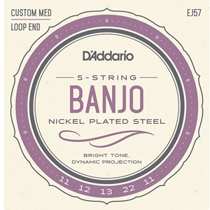 D'addario 5-String Banjo Nickle Medium (.011-.022)