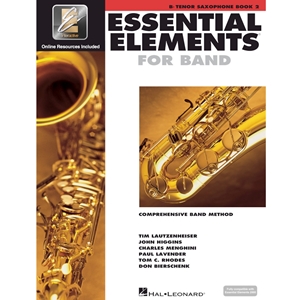 Essential Elements for Band – Bb Tenor Saxophone Book 2 with EEi