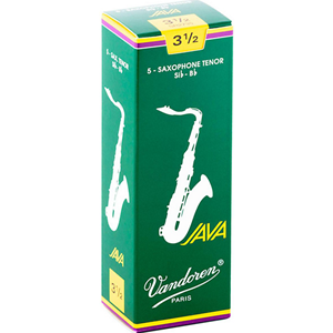 Vandoren Java Tenor Sax #3.5 Reeds, Box 5