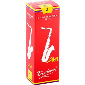 Vandoren Java Red Tenor Sax #2 Reeds, Box 5