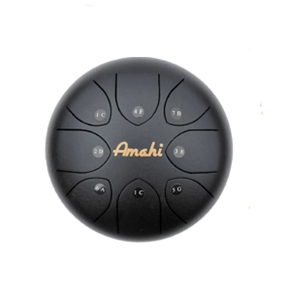 Amahi Steel Tongue Drum 6" Black