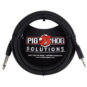 Pig Hog 10 ft 3.5mm TRS to 1/4" Mono Cable