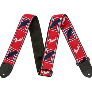 Fender 2" Monogrammed Strap Red/White/Blue