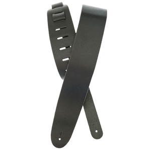 D'Addario Basic Classic Leather Guitar Strap, Black