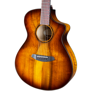 Breedlove ECO Pursuit Exotic S Concertina Tiger's Eye CE Myrtlewood Top, Myrtlewood Back and Sides Acoustic Guitar