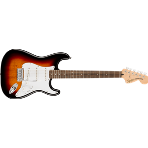 Fender Squier Affinity Series Stratocaster SSS Laurel Fingerboard White Pickguard 3 Color Sunburst