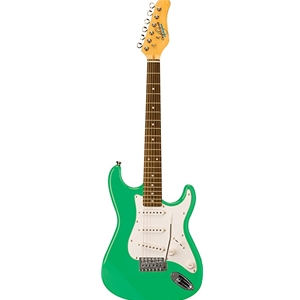 Oscar Schmidt OS-30-SFG-A Double Cut Solid Body 3/4 Electric Guitar. Surf Green