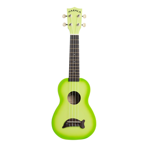 Makala Dolphin Soprano Ukulele - Green Apple Burst