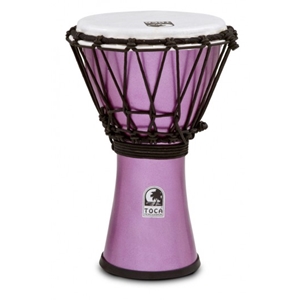 Toca Colorsound Rope Tuned 7" Djembe - Pastel Purple