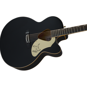 Gretsch G5022CBFE Rancher Falcon Jumbo Cutaway Black Acoustic-Electric Guitar