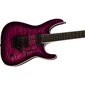 Jackson Pro Plus Series Dinky DKAQ Transparent Purple Burst Electric Guitar