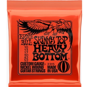 Ernie Ball 2215 Skinny Top Heavy Bottom Slinky Nickel Wound Electric Guitar Strings - .010-.052