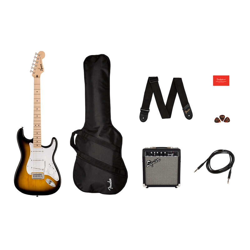 The Magic Flute - Squier Sonic Stratocaster Pack 2-Color Sunburst