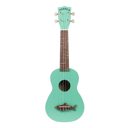 Makala Shark Soprano Ukulele - Satin Vintage Finish Surf Green