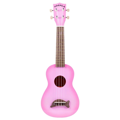 Makala Dolphin Soprano Ukulele - Pink Burst