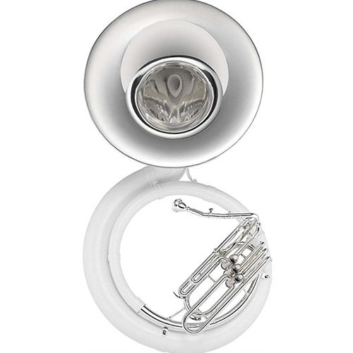 Used Jupiter Qualifier Sousaphone, Fiberglass, Silver Valve Cluster