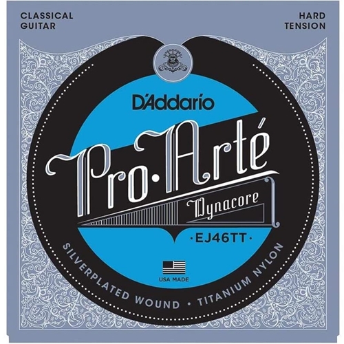 D'addario Proarte Dynacore Titanium Trebles Hard Tension