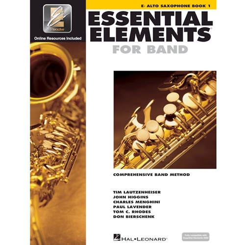 Essential Elements for Band – Eb Alto Saxophone Book 1 with EEi