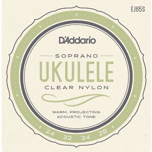 D'addario Soprano Ukulele Strings Clear Nylon