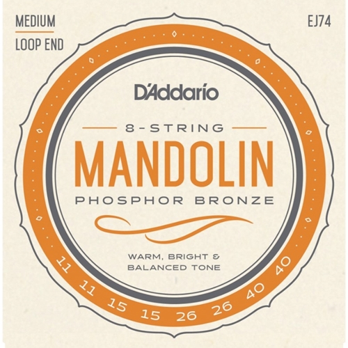 D'addario Phosphor Bronze Medium Mandolin Strings (.011-.040)