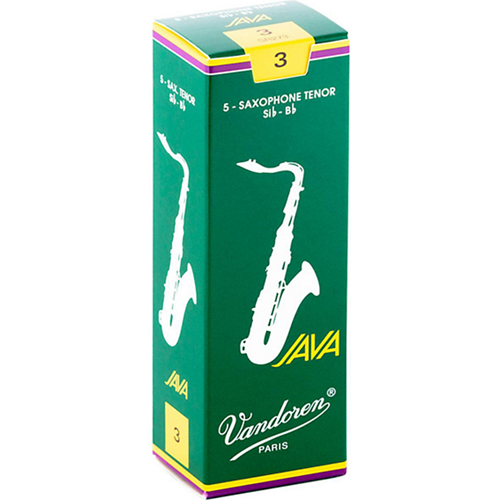 Vandoren Java Tenor Sax #3 Reeds, Box 5