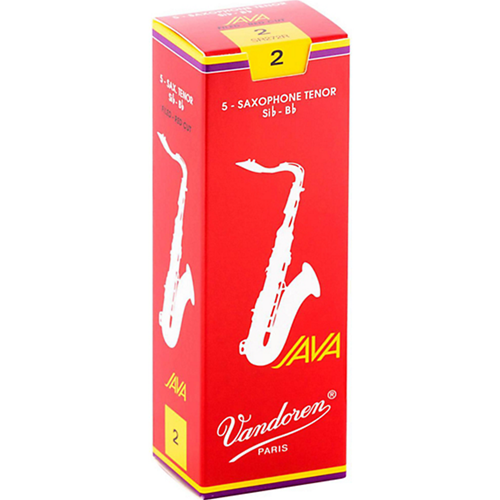 Vandoren Java Red Tenor Sax #2 Reeds, Box 5