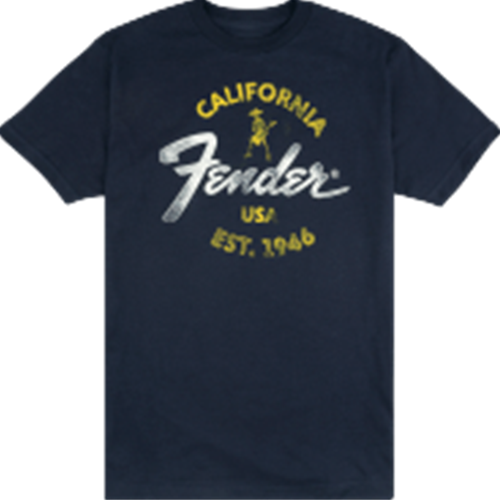 Fender Baja Blue T-Shirt Blue Extra Large XL