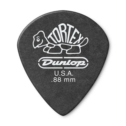 DUNLOP TORTEX PITCH BLACK JAZZ III PICKS (12) .88MM