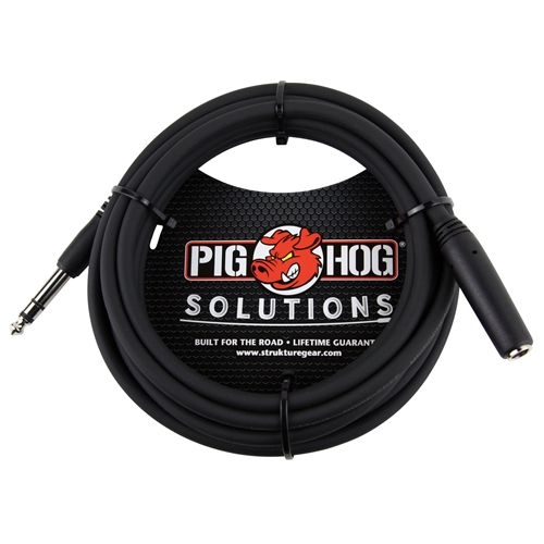 Pig Hog 10ft Headphone Extension Cable 1/4"