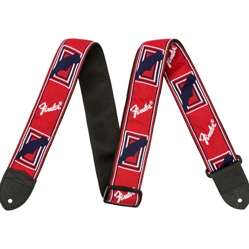 Fender 2" Monogrammed Strap Red/White/Blue