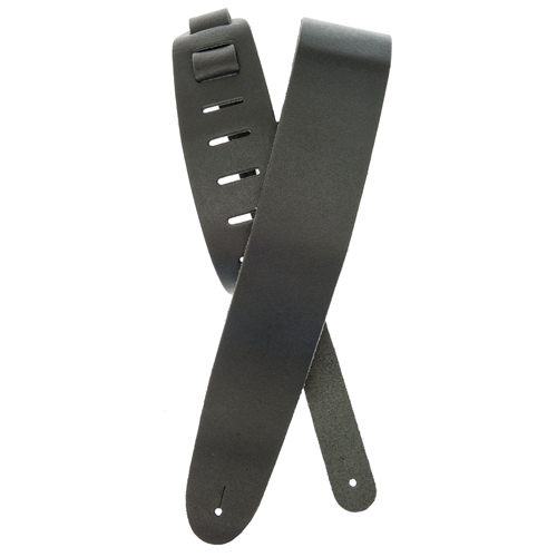 D'Addario Basic Classic Leather Guitar Strap, Black