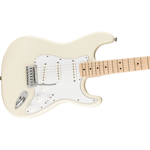 Squier Affinity Series Stratocaster SSS Maple Fingerboard White Pickguard Olympic White