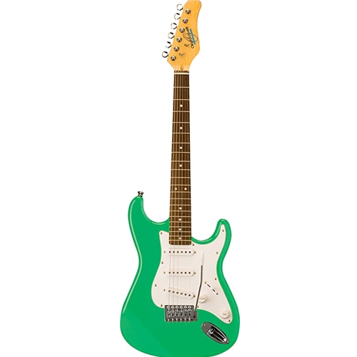 Oscar Schmidt OS-30-SFG-A Double Cut Solid Body 3/4 Electric Guitar. Surf Green