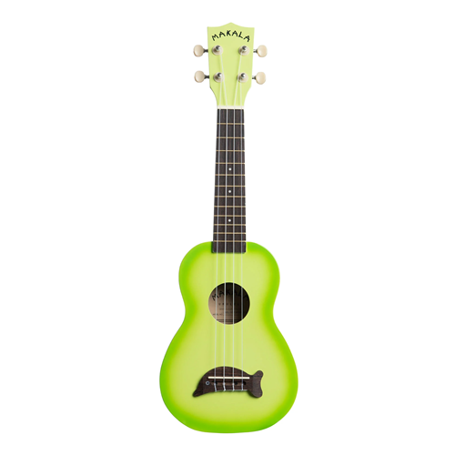 Makala Dolphin Soprano Ukulele - Green Apple Burst