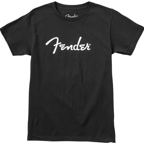 Fender Spaghetti Logo T-Shirt, Black, S