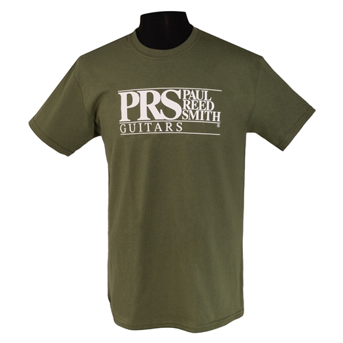 PRS Tee, Short-Slv, PRS Block Logo, Military Green, Small