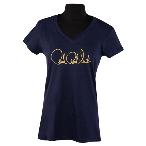 PRS Women's Tee, Short-Slv, PRS Signature Logo, Navy Blue, Small