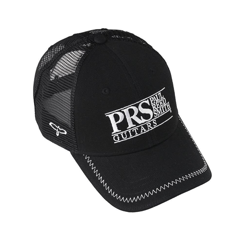 PRS Hat, Trucker, PRS Block Logo White, Black