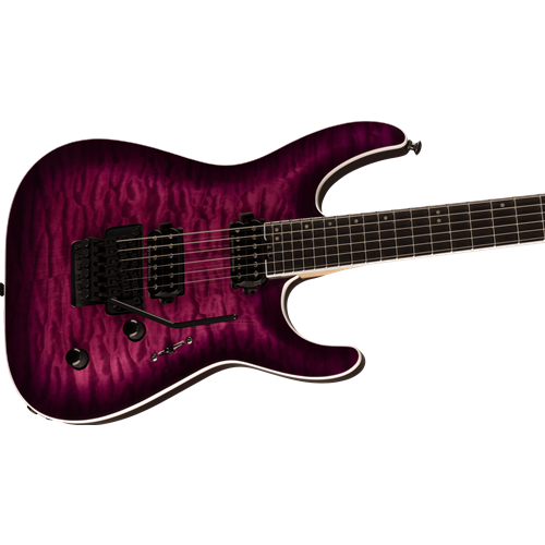 Jackson Pro Plus Series Dinky DKAQ Transparent Purple Burst Electric Guitar