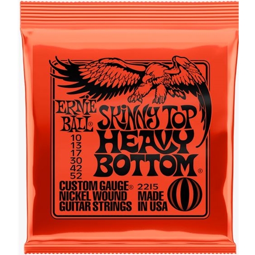 Ernie Ball 2215 Skinny Top Heavy Bottom Slinky Nickel Wound Electric Guitar Strings - .010-.052