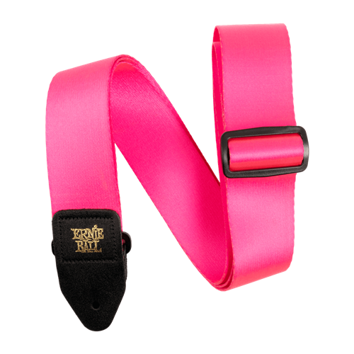 Ernie Ball Premium Guitar Strap/Bass Strap - Neon Pink