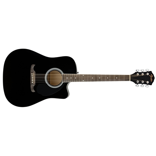 Fender FA-125CE Dread Black Acoustic Guitar