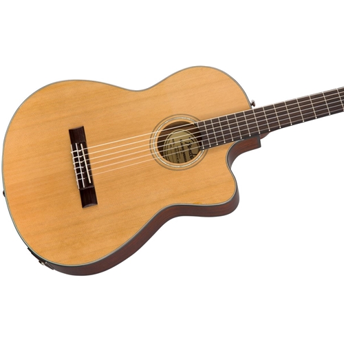 CN-140SCE Nylon Thinline, Walnut Fingerboard, Natural w/Case