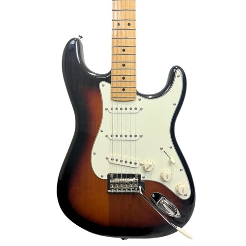 Used Fender Player Stratocaster, Maple Fingerboard, 3-Color Sunburst with bag