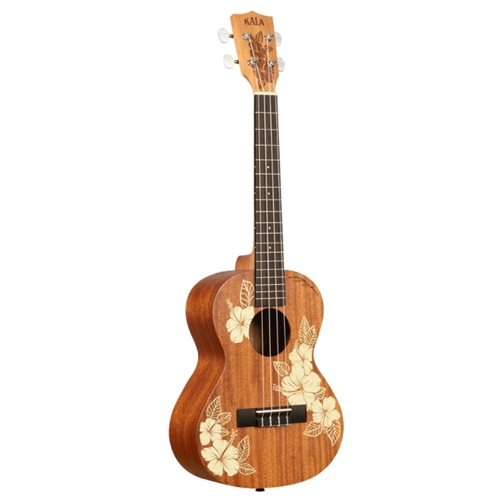 Kala Voyage Hibiscus Tenor Ukulele w/Bag