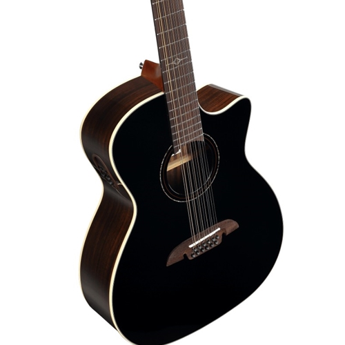 Alvarez Artist Grand Auditorium 12 String Blacktop With Cutaway Acoustic-Electric Guitar